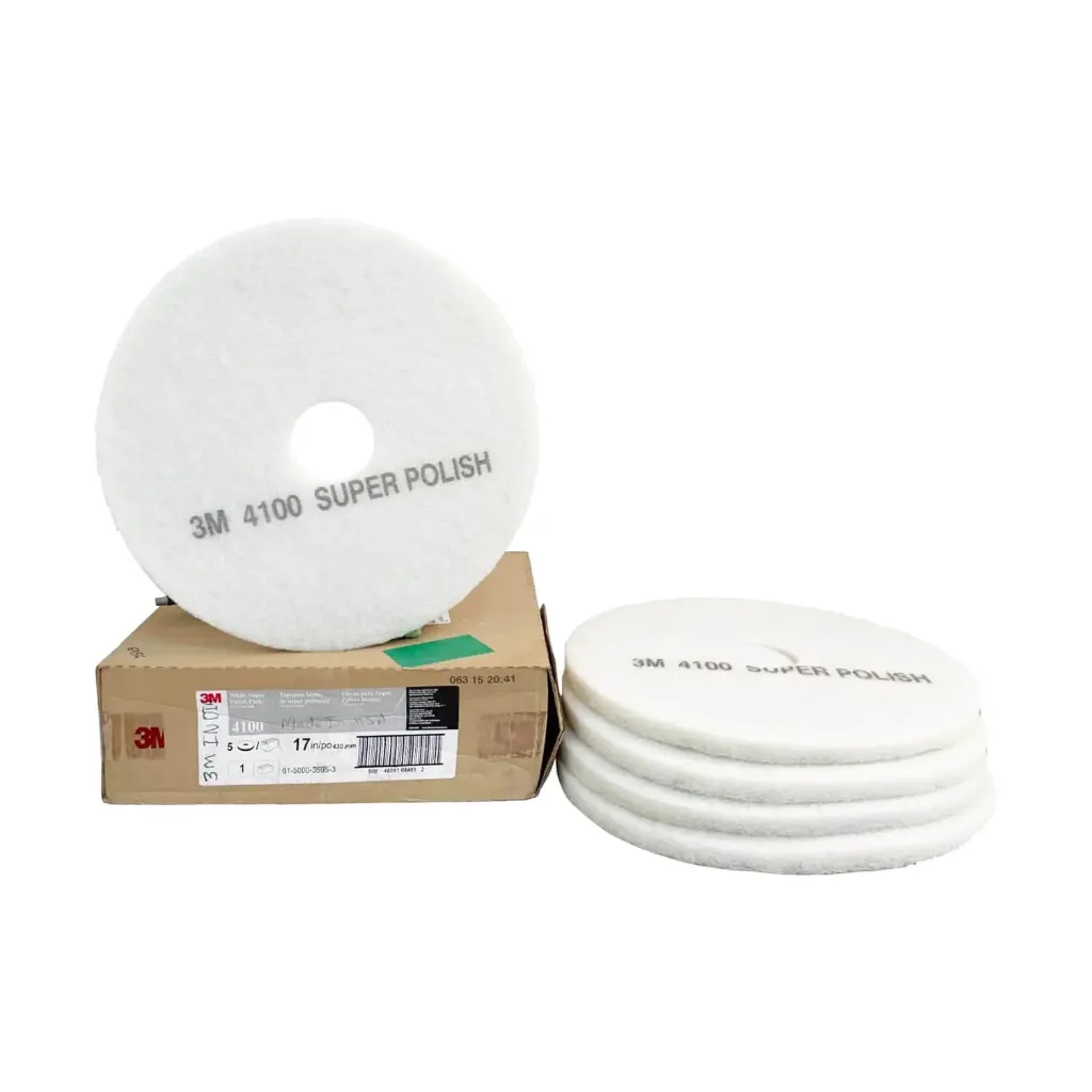 3M White Super Polish Pad 4100 17″ Soft